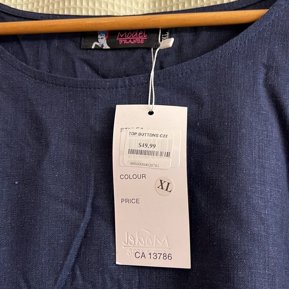 Ladies linen tunic NWT - Picture 5 of 6